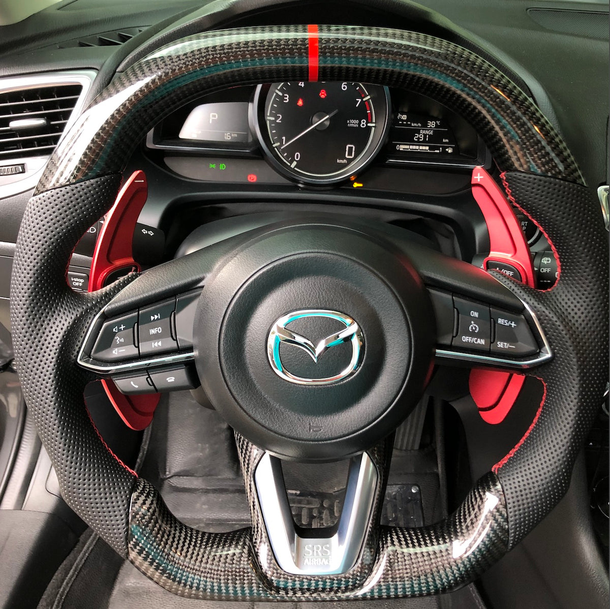 Mazda 6 carbon fiber steering sale wheel