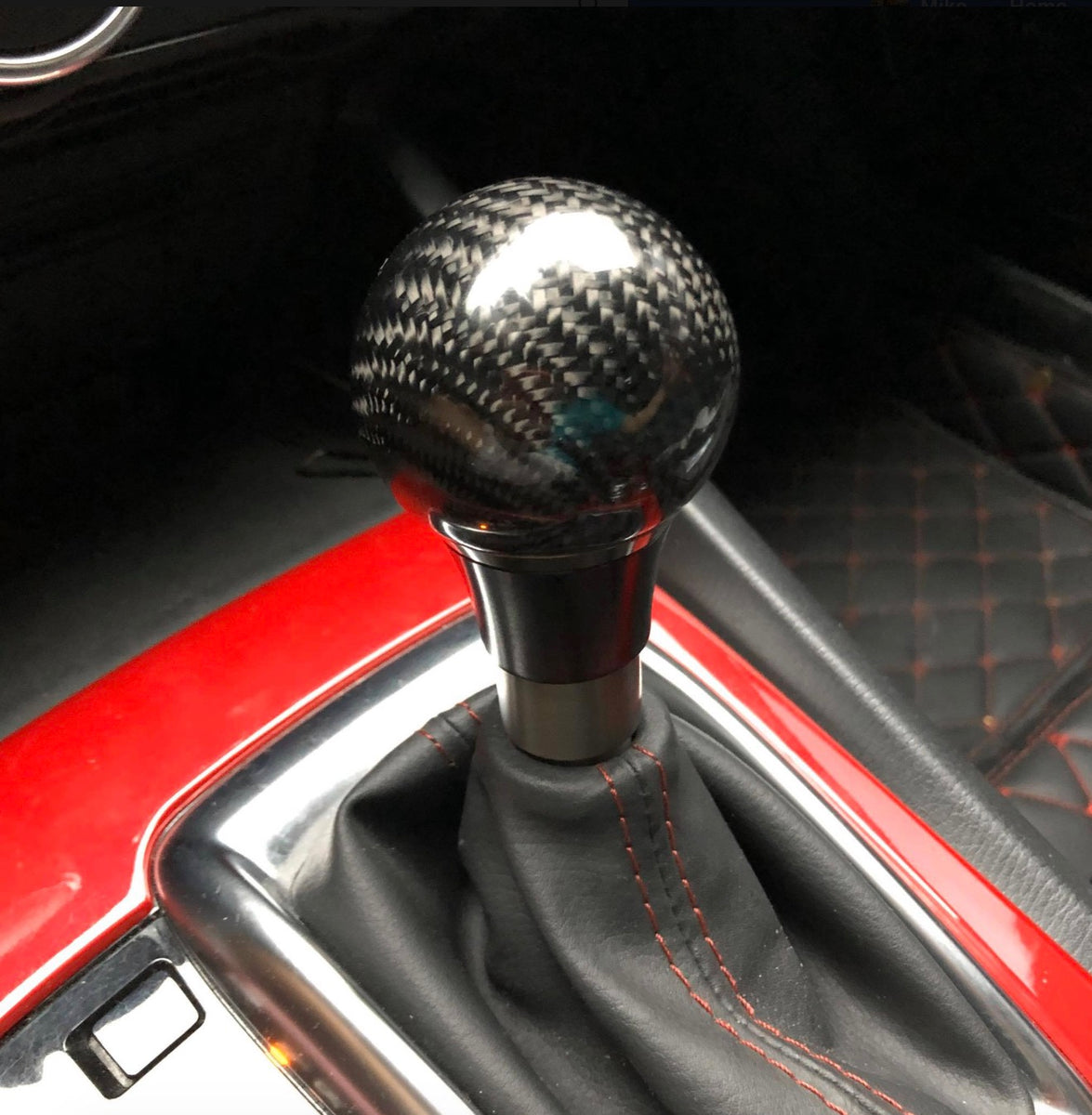For Mazda 3 Axela 2014-19 Carbon Fiber Gear Shift Knob Head Cover