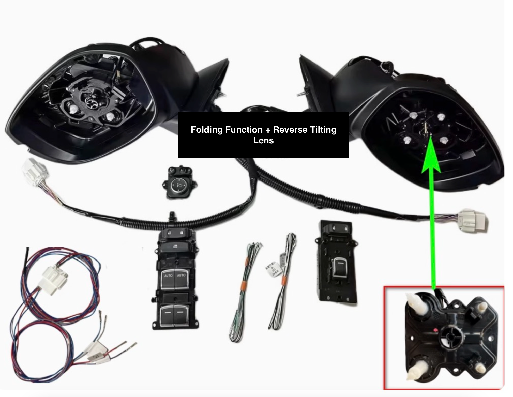 HONDA フェンダーミラーセット Honda OEM Side Mirror Turn Signal and Folding Kit – MIKSTORE