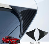 Mazda 3 14-19 Hatchback Side Wing 3D Carbon Fiber