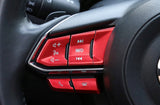 Mazda Steering Wheel Button Stainless Trim