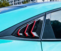 Civic Quarter Window Louver Cover Sedan Hatchback