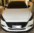 Front Lip ABS Piano Black for Mazda 3 14-19
