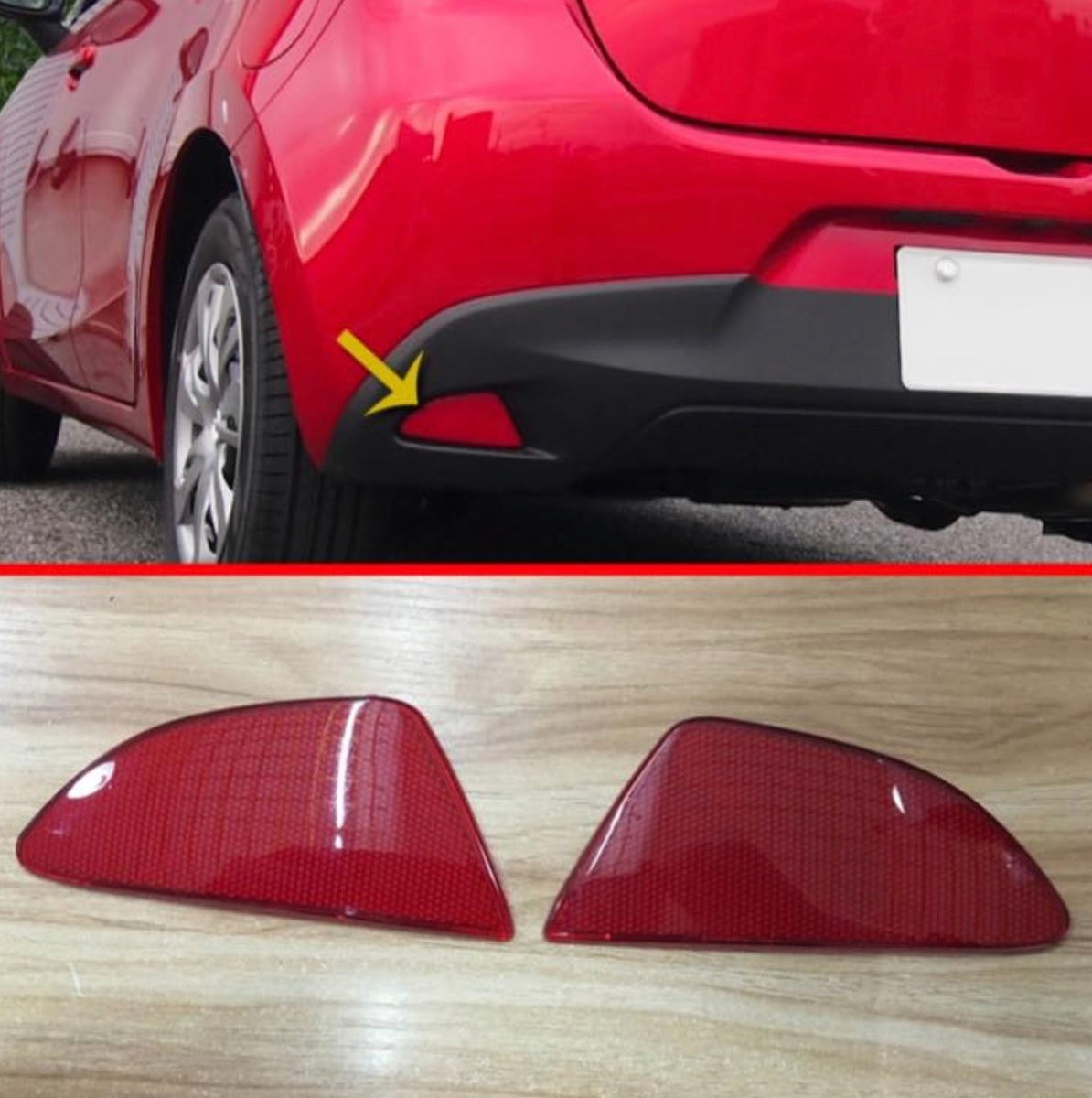 Mazda 2 Hatchback Rear Reflector – MIKSTORE