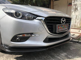 Front Lip ABS Piano Black for Mazda 3 14-19