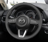 Mazda Skyactiv DIY Leather Suede Steering Wheel Wrap