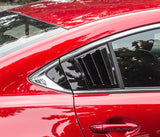 Quarter Window Louver Cover for Mazda 3
